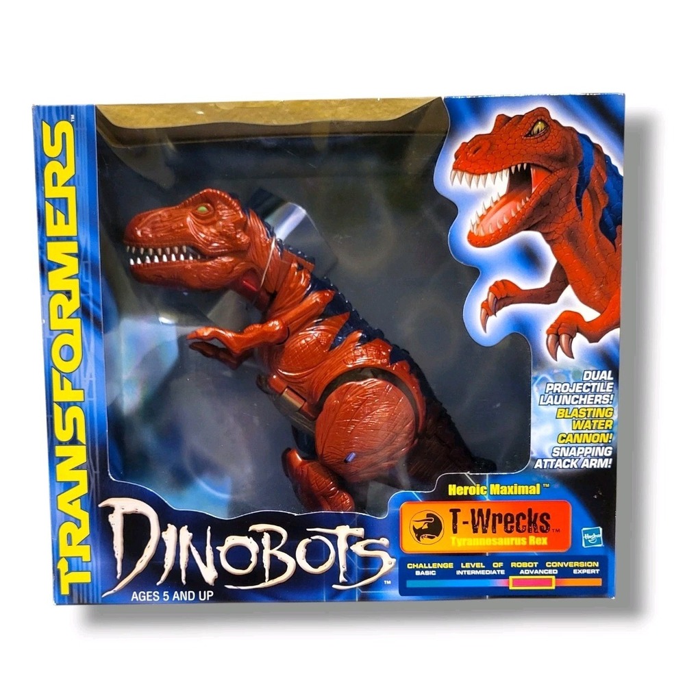 Transformers Beast Machines T-Wrecks Dinobot Complete w/Box & Manual